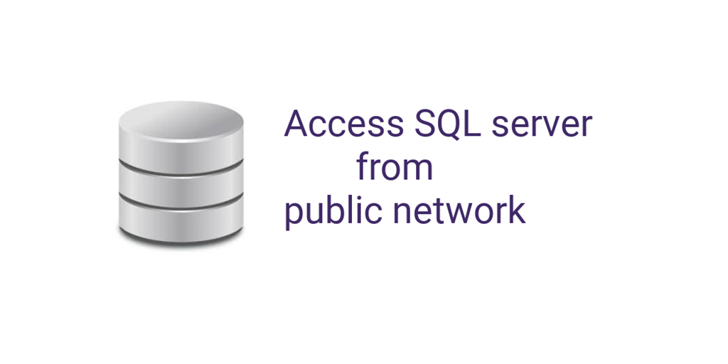 How to access SQL server from public network